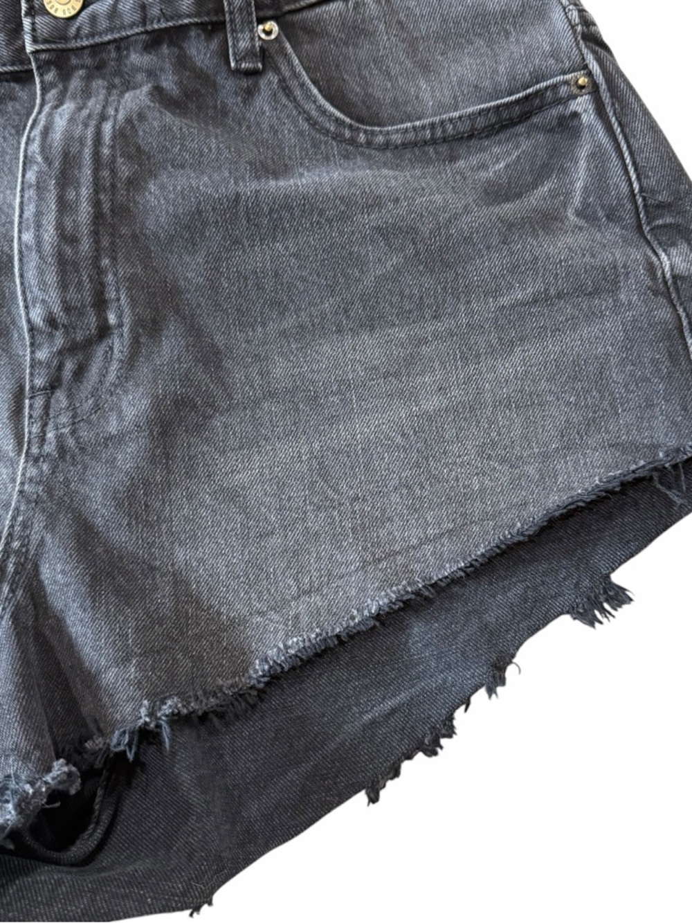 BDG Denim Cut Offs Women’s 31 Black Cheeky Shorts Festival 2” Inseam Summer - Picture 3 of 9